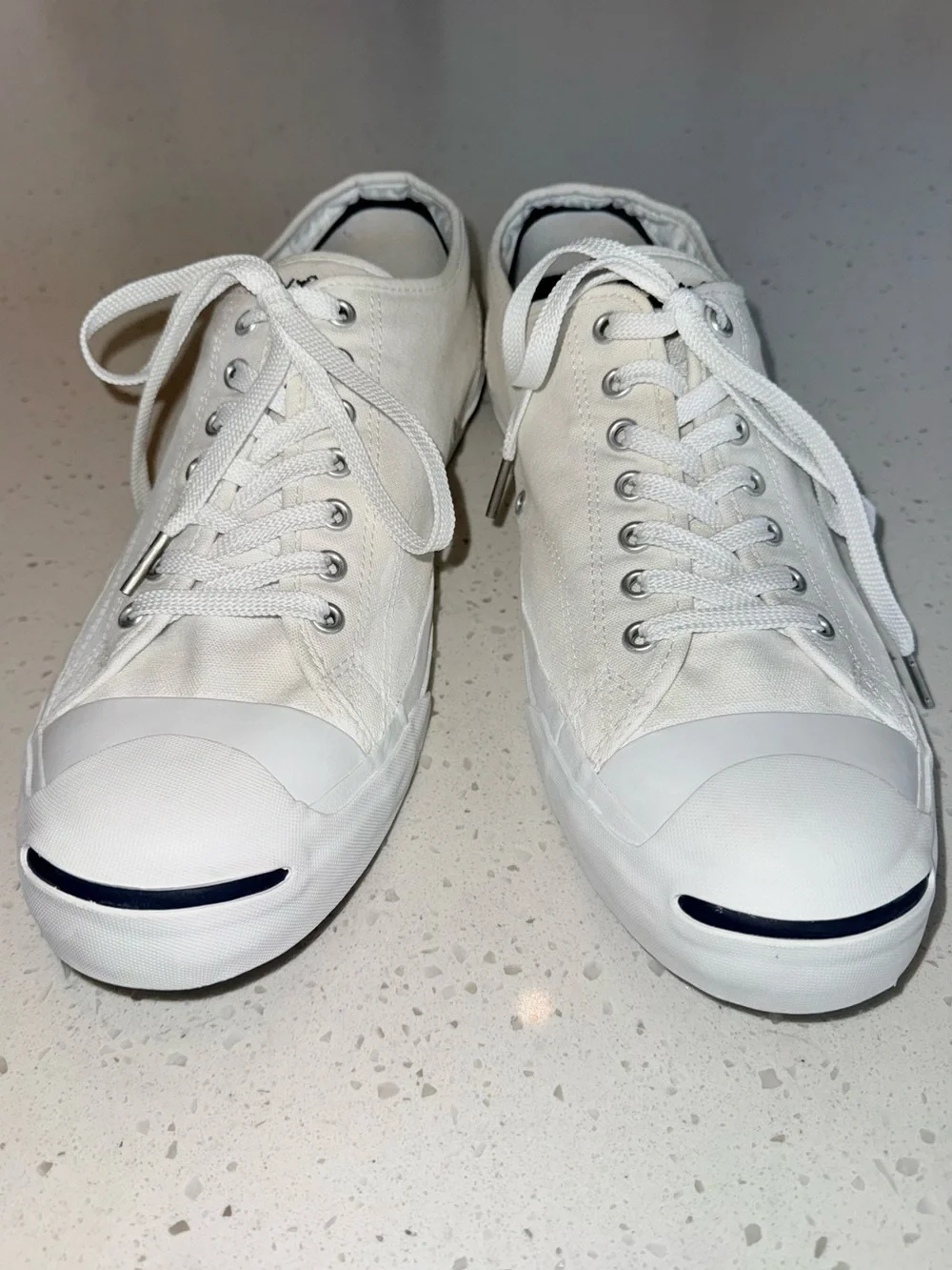 Classic Converse Jack Parcell White Low-Top Canvas Sneakers - Men's